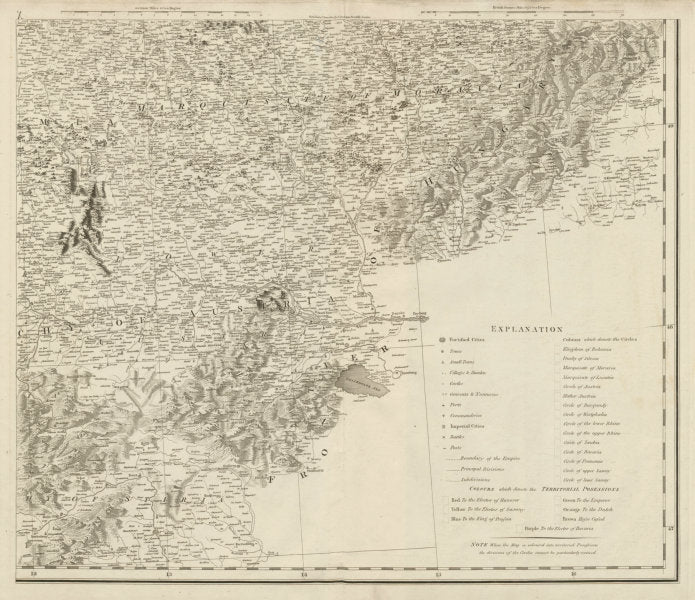 Eastern Austria, Eastern Czechia & NW Slovakia. Moravia CHAUCHARD 1800 old map